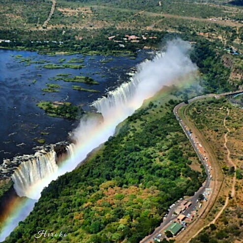 ビクトリアの滝(ザンビア側)