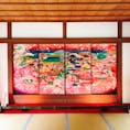 京都 随心院の襖絵 鮮やか💖