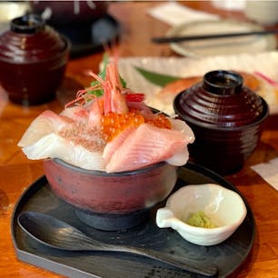 #伊豆高原ビール本店 #伊豆 #静岡
2019年3月

白魚派なので、私は海鮮どんぶり膳を😊💕
漬け丼より飽きないし美味しかったと思う(笑)