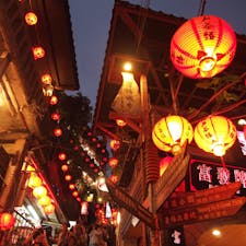 台湾・九份の夜景