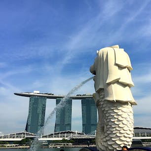 シンガポール
マリーナベイサンズとマーライオン✰