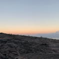 ハワイ島
溶岩台地の夕方