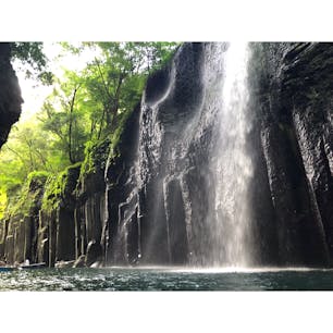 📍Miyazaki Japan
高千穂峡　ボートから見た図

ボートの予約はお早めに（昼過ぎに着いて、かなり待ちました）