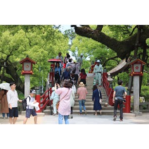 大宰府天満宮の過去・現在・未来を表現してる太鼓橋