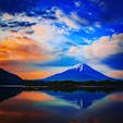 ゴールデンウィークに精進湖へ！
朝5:30の富士山。