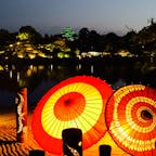 日本三大名園の岡山　後楽園
岡山城も添えて

夜間特別開園　秋の幻想庭園