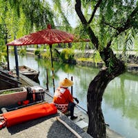 岡山　倉敷の川舟流し
事前予約はできない為、倉敷についたら現地で早めにチケットをGETをオススメします(๑˃̵ᴗ˂̵)