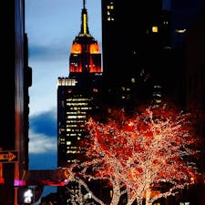 New York / Manhattan
Fifth Avenue
五番街からのエンパイアの眺め。ホリデーシーズンはイルミネーションが美しいです！