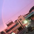 紀伊勝浦の虹と夕焼け