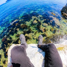 淡路島の海！
海にあまり見ないような大きな岩がたくさんあるのが見どころ(笑)
沖縄とはやっぱり違うとこがある