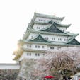 桜の季節の名古屋城