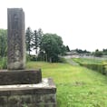 史蹟　根城阯
右手奥の白い柵内が復元された史跡で有料エリアになります。
#日本100名城