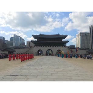 韓国、ソウル、景福宮での交代式
2019年9月