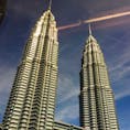 マレーシア　ホテルから見えるペトロナスツインタワー