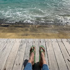 絵に描いたような写真。
小笠原のビーチにて。