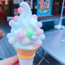 こんぴらさん行った後に食べたおいりソフト美味しかったなぁ😋💕