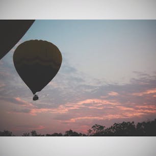 ケアンズ、気球に乗って空の旅！
日の出を眺めつつ、ゆったりと進む気球
目を凝らして地上をよーく見てみると、カンガルーの群れを発見することもできました。