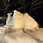 雪と氷のすべりだい。
よく見ると、チーズ🧀@ユジノサハリンスク