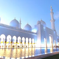 シェイクザイードモスク 
白亜の世界✨