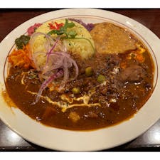 【回】根菜と豆のマイルドキーマカレー（★★★★）/福岡県福岡市