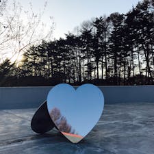 ハートは鏡です！
@中村キースヘリング美術館