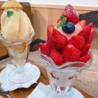 倉敷にある【くらしき桃子】
食後にフルーツパフェをいただきました♡
ル・レクチェといちご♪♪♪
贅沢です‼️