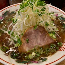 【水田商店】ねぎらーめん 黒（★★★★）/愛媛県松山市