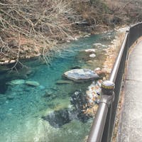 群馬県の四万温泉
四万川です