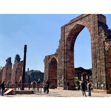 2020年1月23日
#インド　#クトゥブミナール
王様が代々受け継いで建てた塔 ☺︎
敷地内には途中でやめちゃった塔も ☻