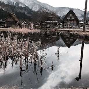 岐阜県　白川郷

雪がない…
