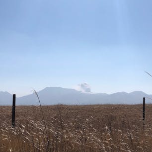 本日の、阿蘇山！
中岳火口付近は
雪❄️が積もってます。
🥶🥶🥶🥶