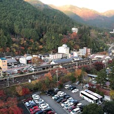 2019/11/17
水明館の部屋から見える下呂温泉駅。
#下呂温泉　#水明館