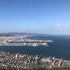 香川県、屋島から見た高松港