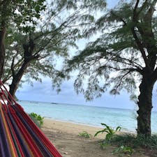 オフシーズンの石垣島底地ビーチでハンモック
#底地ビーチ#石垣島