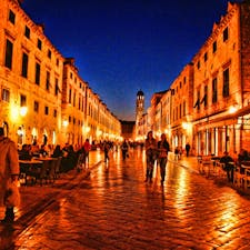 クロアチア、ドブロブニクの旧市街。