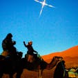 モロッコ、メルズーガの砂漠。
明けの明星、金星が光ってました。