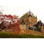 カナダ、モントリオール、Fairmont Le Château Frontenac。お城のようなホテル。