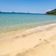 唐津の浜の中でも綺麗な相賀の浜　(おうかのはま)
誰もいない海
貸し切りでした