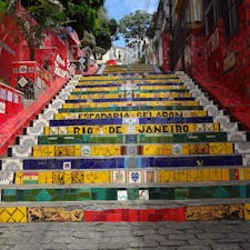 思ったほど治安が悪くなかったリオデジャネイロ
カラフルですごく目立つセラロンの階段
美しかったです