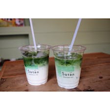 西荻窪の日本茶カフェ「サテン」で抹茶ラテ。

#東京 #カフェ