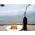 琵琶湖を見渡すことができる、シャーレ水ヶ浜。
テラス席と室内の席がありました。