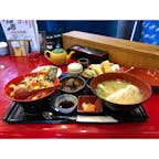 海鮮丼と天ぷらの定食