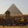 【エジプト/カイロ】
ギザのピラミッドとスフィンクス。夕日がかった景色が綺麗だった。