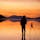 ボリビア、ウユニ塩湖。
夕景のフォトグラファー。