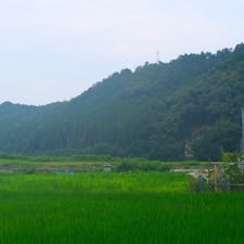 京都　亀岡の田園風景
