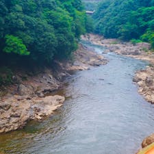京都　トロッコ電車