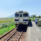 しかし鹿児島のJRの最南端駅は熱い！
此の日から２週間前は北海道は稚内駅のJR最北端駅に居ましたが、寒い寒い所でした。


#日本最端シリーズ　#九州の旅　#最南端最北端　#サント船長の写真　#JR駅巡り　#何でも日本一　#九州　#日本の駅