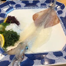 海中魚処　萬坊　イカの活き造り