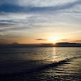 鵠沼海岸
海と夕陽と富士山