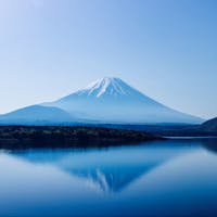 本栖湖で撮った富士山